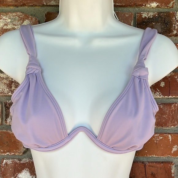Shade & Shore Lavender Underwire Bikini Set Top -34B, bottom - L - Picture 2 of 8